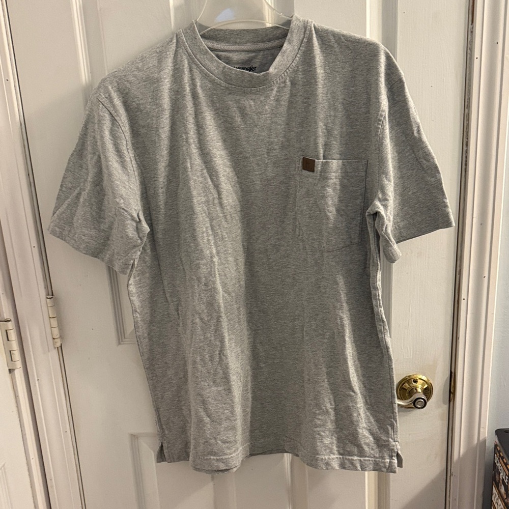 Wrangler Light Gray Short Sleeve Men's Tee